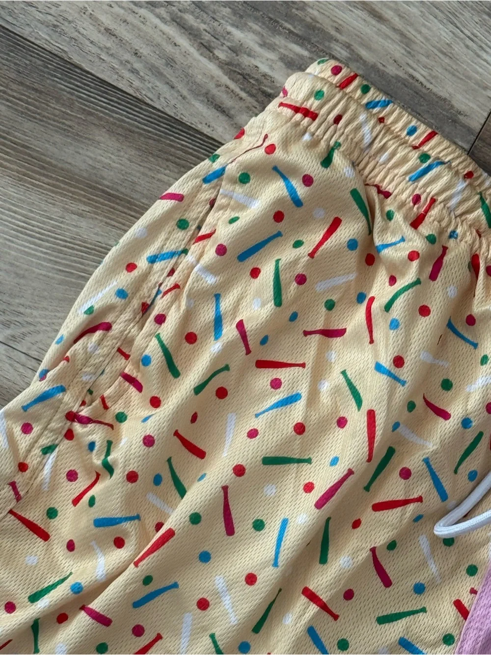 Baseballism Batter Up Bakery Confetti Cupcake Diamond Air Mesh Shorts Medium